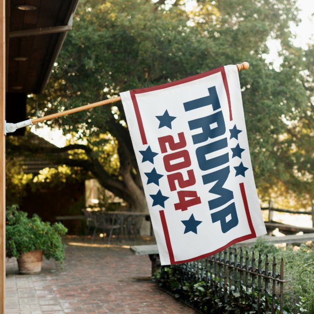 Trump 2024 House Flag, No Pole, (1) House Flag (In SItu)