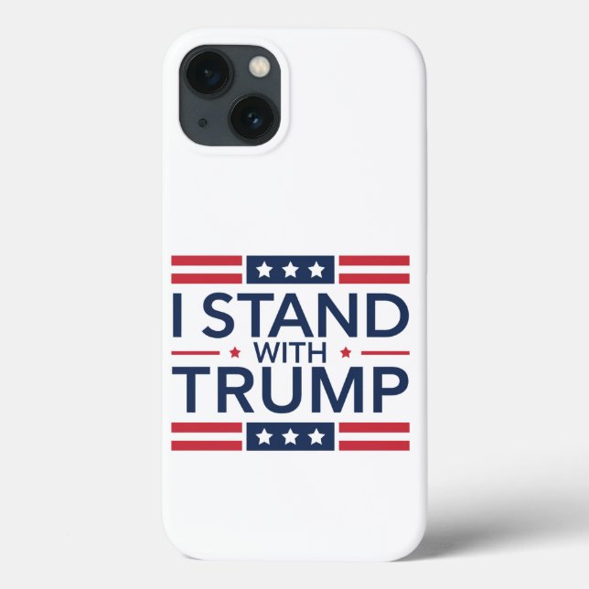 Trump 2024 I Stand With Trump Support President  Case-Mate iPhone Case (Back)