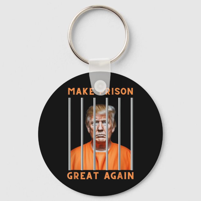 Trump 2024 In Prison  Keychain (Front)