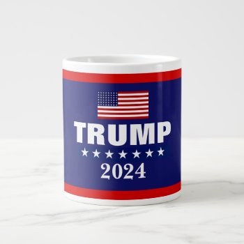 Trump 2024 Jumbo Coffee Mug by BreakingHeadlines at Zazzle