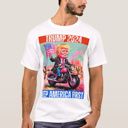 TRUMP 2024 KEEP AMERICA FIRST T_Shirt