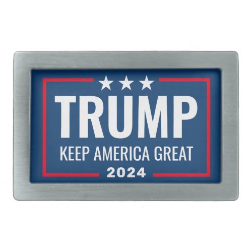 Trump 2024 Keep America Great _ blue red Belt Buckle