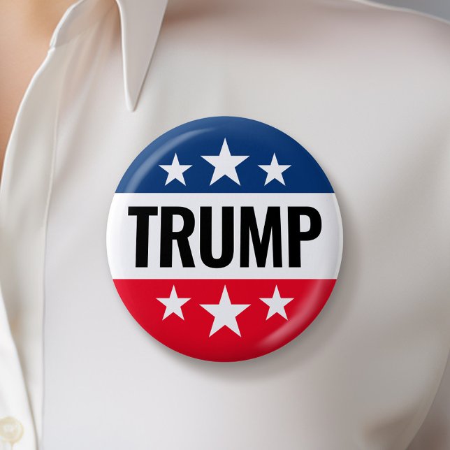 Trump 2024 Keep America Great - blue red Button (Trump 2024 Button)