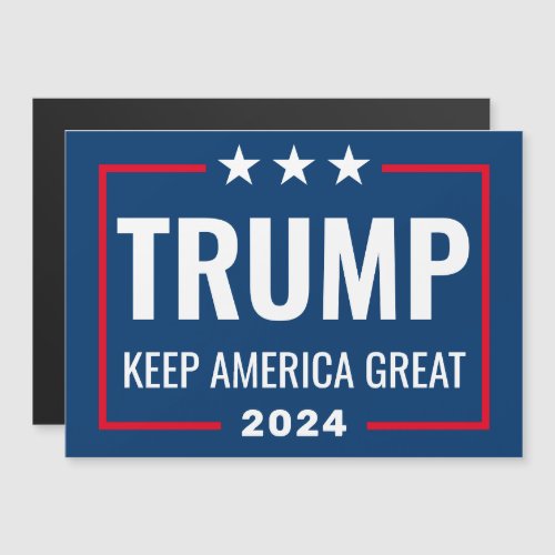 Trump 2024 Keep America Great _ blue red Magnet