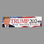 Trump 2024 Keep America Great Bumper Sticker