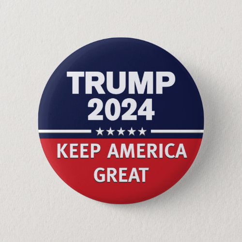 Trump 2024 Keep America Great  Button