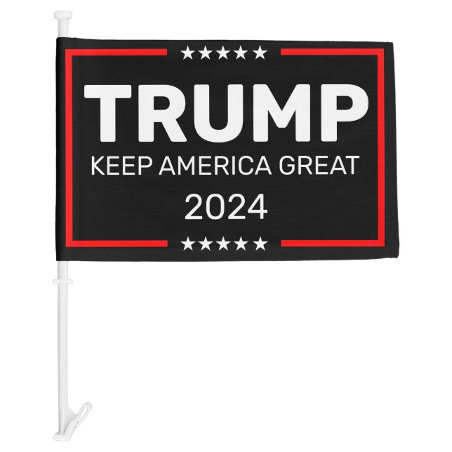 Trump 2024 Keep America Great Car Flag (Front)