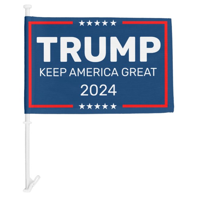Trump 2024 Keep America Great Car Flag (Front)