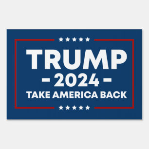 Trump 2024 Keep America Great - Classic design Car Sign