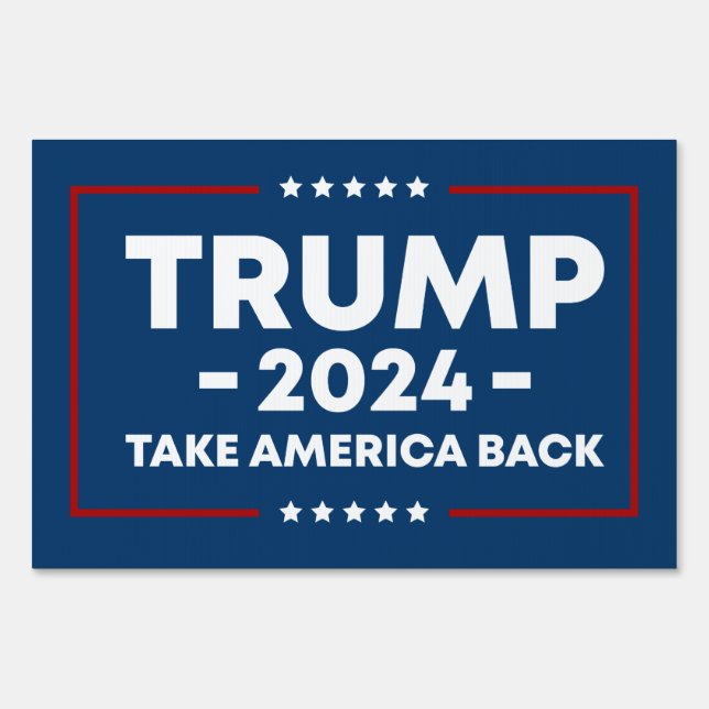 Trump 2024 Keep America Great - Classic design Car Sign (Front)