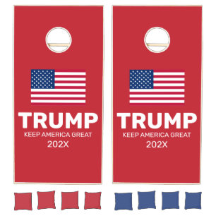 Trump 2024 Keep America Great Cornhole Set