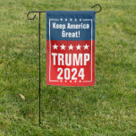 Trump 2024 Keep America Great Garden Flag Sign