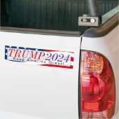 Trump 2024 Keep America Great #KAG Bumper Sticker (On Truck)