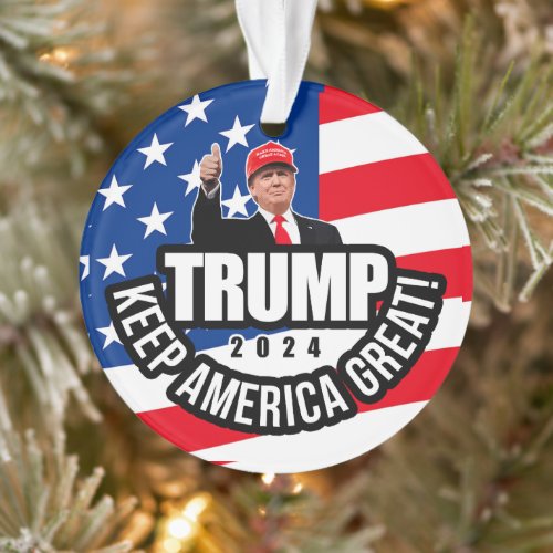 Trump 2024 Keep America Great Ornament