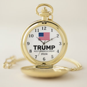 Trump 2024 Keep America Great Pocket Watch