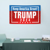 Trump 2024 Keep America Great Stars Frame Banner (Tradeshow)