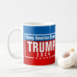 Trump 2024 Keep America Great Stars Frame Coffee Mug