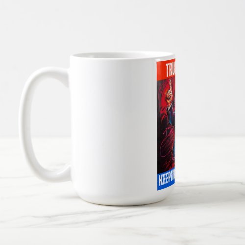 TRUMP 2024 KEEPING AMERICA FIRST COFFEE MUG