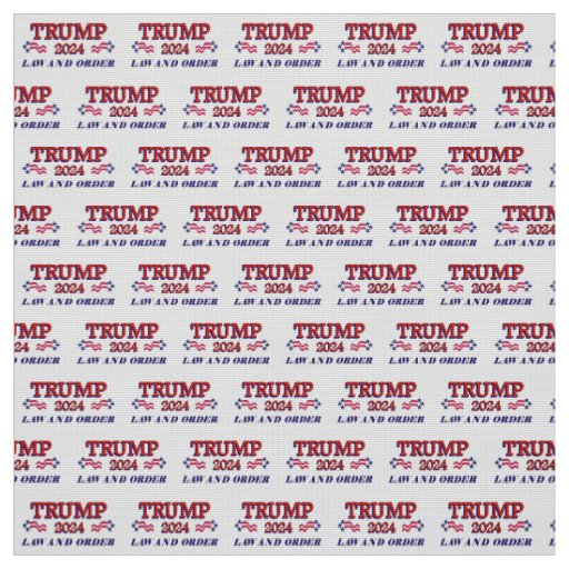 Trump 2024 Law and Order Fabric