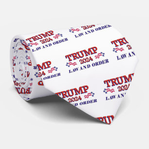 Trump 2024 Law and Order Neck Tie