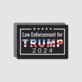 Trump 2024 Law Enforcement Police Car Magnet (Front)