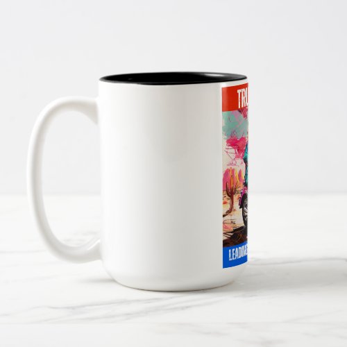 TRUMP 2024 LEADING AMERICA FORWARD Two_Tone COFFEE MUG