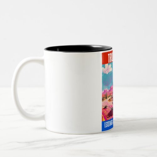 TRUMP 2024 LEADING AMERICA FORWARD Two_Tone COFFEE MUG