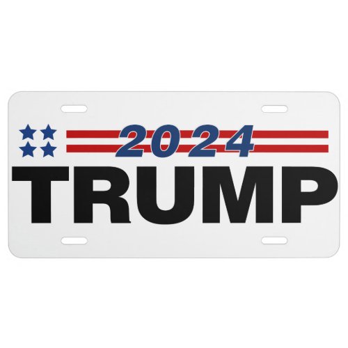 Trump 2024 license plate