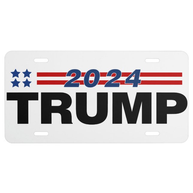 Trump 2024 license plate (Front)