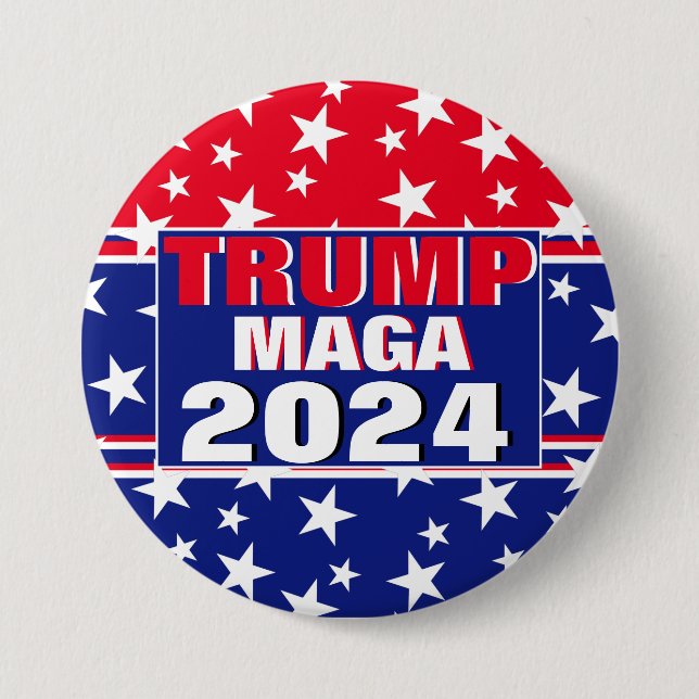 TRUMP 2024 MAGA BUTTON (Front)