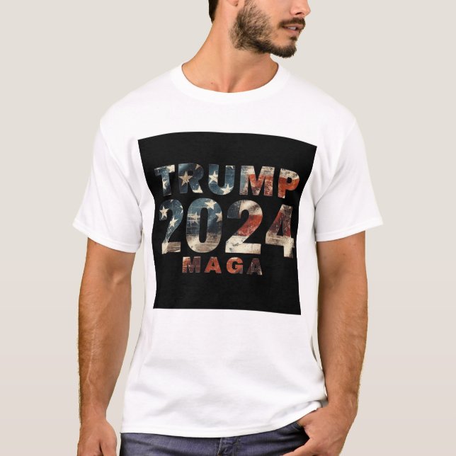 trump 2024 maga T-Shirt (Front)