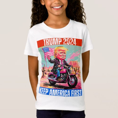 TRUMP 2024 MAKE AMERICA FIRST  T_Shirt