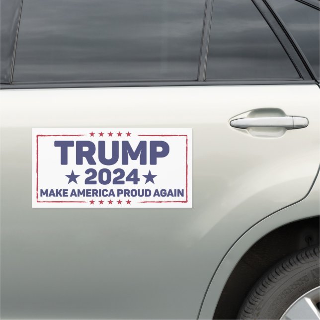 Trump 2024 - Make America Proud Again Car Magnet (In Situ)