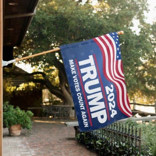 Trump 2024 Make Votes Count Again House Flag