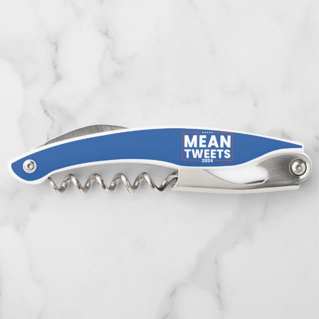 Trump 2024 Mean Tweets Election Waiter's Corkscrew (Back)
