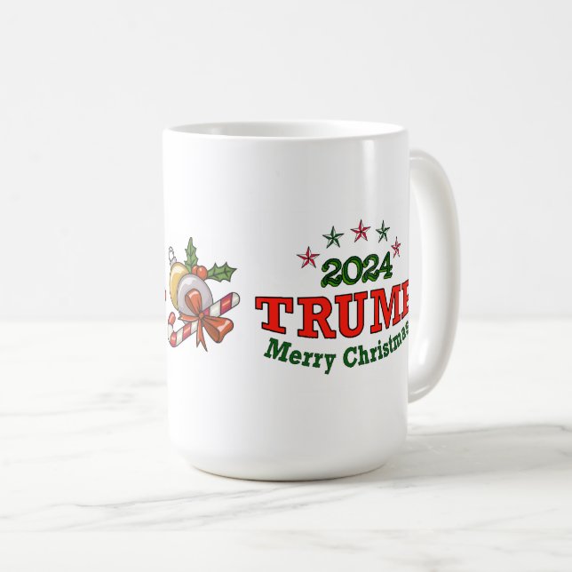 Trump 2024 Merry Christmas Coffee Mug (Front Right)