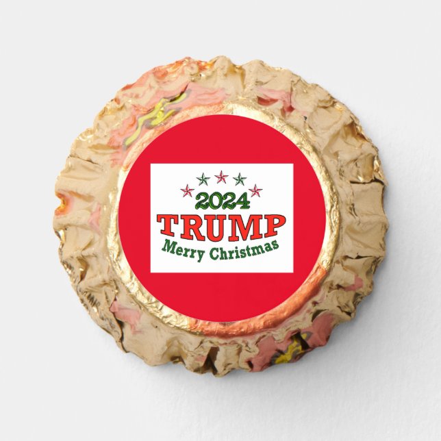 Trump 2024 Merry Christmas  Reese's Peanut Butter Cups (Front)
