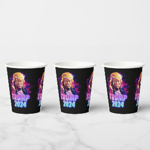 Trump 2024 - miami vice paper cups