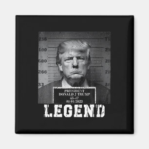 Trump 2024 Mugshot President Legend Take America B Magnet