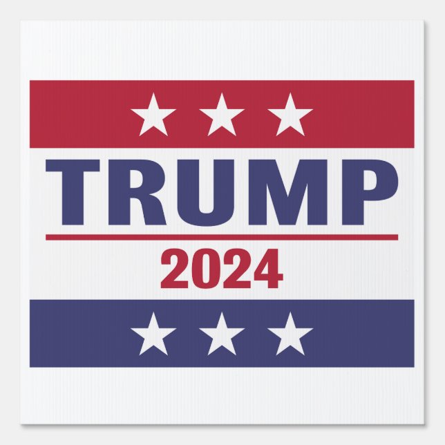Trump 2024 Outdoor Yard Sign (Front)