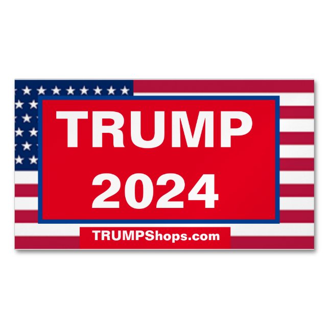 TRUMP 2024 pack of 25 Patriotic Card Magnets (Front)