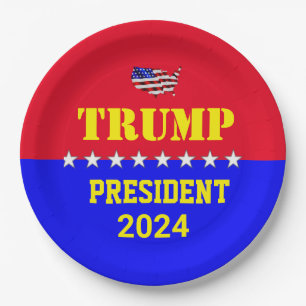 TRUMP 2024 PAPER PLATES