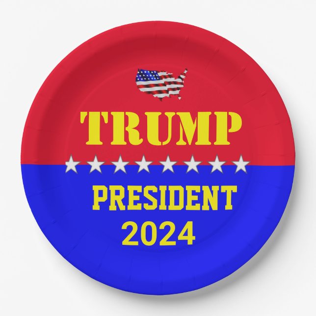 TRUMP 2024 PAPER PLATES (Front)