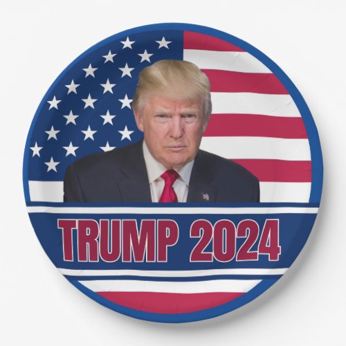 Trump 2024 paper plates