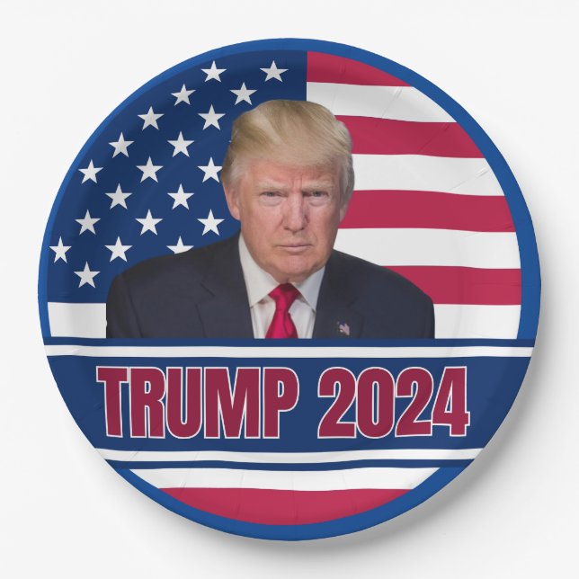 Trump 2024 paper plates (Front)