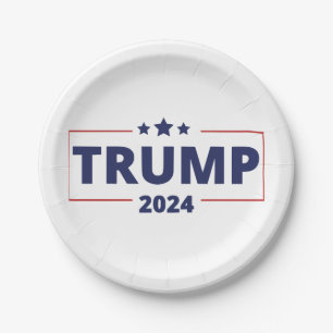 Trump 2024 paper plates