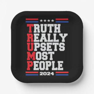 Trump 2024 paper plates