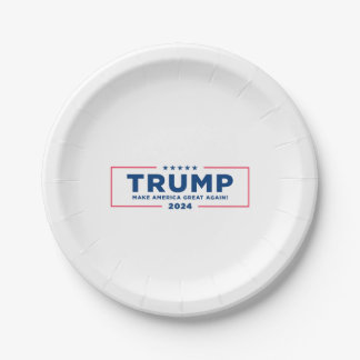 Trump 2024 paper plates