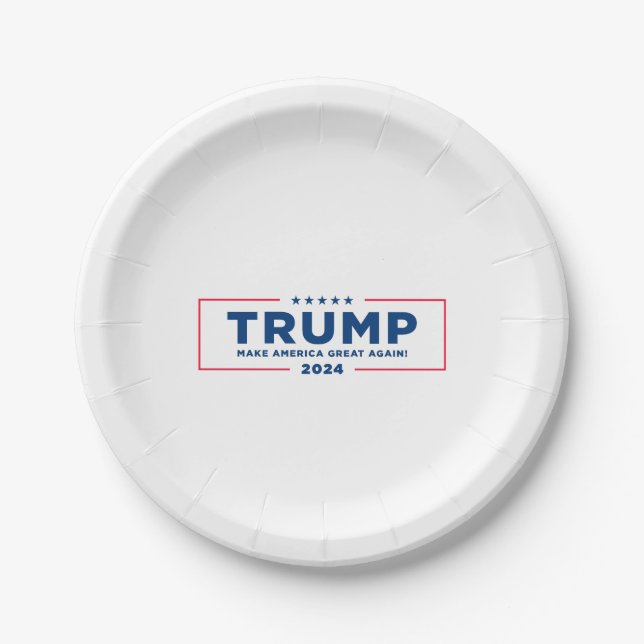 Trump 2024  paper plates (Front)