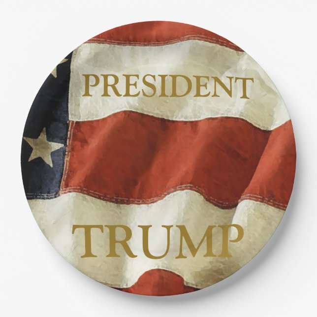 Trump 2024 paper plates (Front)